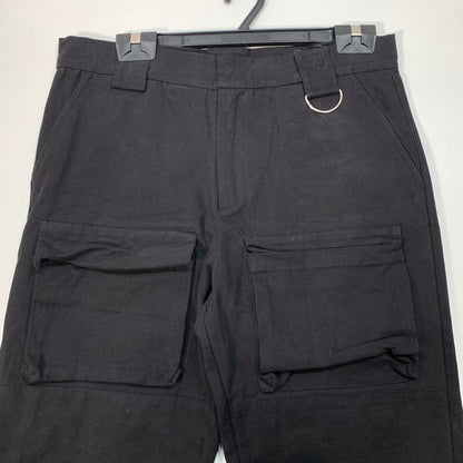 【中古品】【メンズ】 ASKYURSELF カーゴパンツ ボトムス ブランド 古着 152-251228-gm-23-fuz サイズ：32 カラー：ブラック 万代Net店
