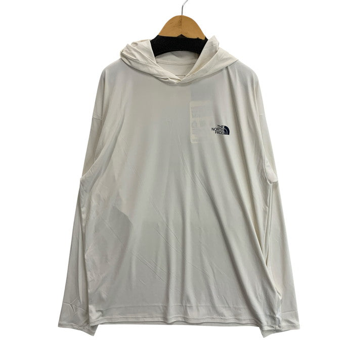 【中古品】【メンズ】 THE NORTH FACE ザ・ノースフェイス NT12540 WATER SMOOTH HOODIE ウォータースムースフーディー パーカー ラッシュガード ブランド 古着 144-260117-gm-14-fuz サイズ：L カラー：ホワイト 万代Net店