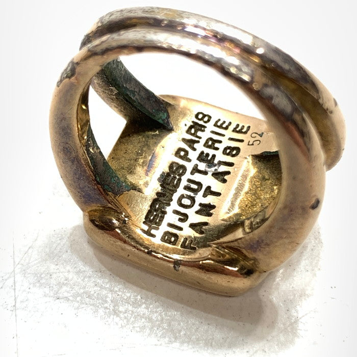 【中古品】【メンズ/レディース】 HERMES エルメス コロゾセリエ ゴールドシェルリング ブランド アクセサリー 指輪 182-251129-gm-29-fuz サイズ：52(約11.5号） カラー：ゴールド 11.5号 万代Net店