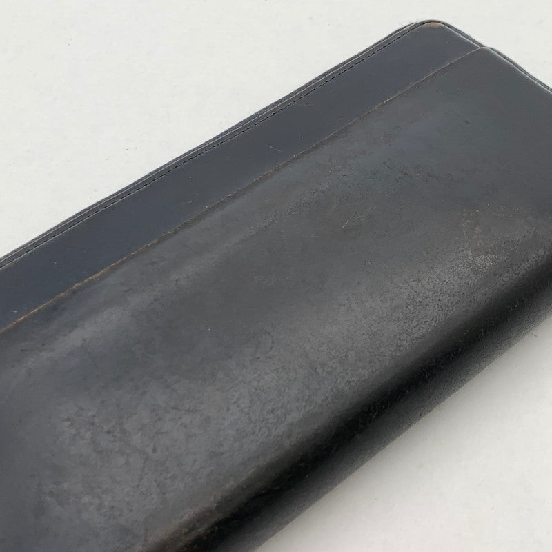 【中古品】【メンズ】 GANZO ガンゾ レザー長財布 ブランド ウォレット 200-260418-gm-23-fuz カラー：ブラック 万代Net店