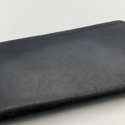 【中古品】【メンズ】 GANZO ガンゾ レザー長財布 ブランド ウォレット 200-260418-gm-23-fuz カラー：ブラック 万代Net店
