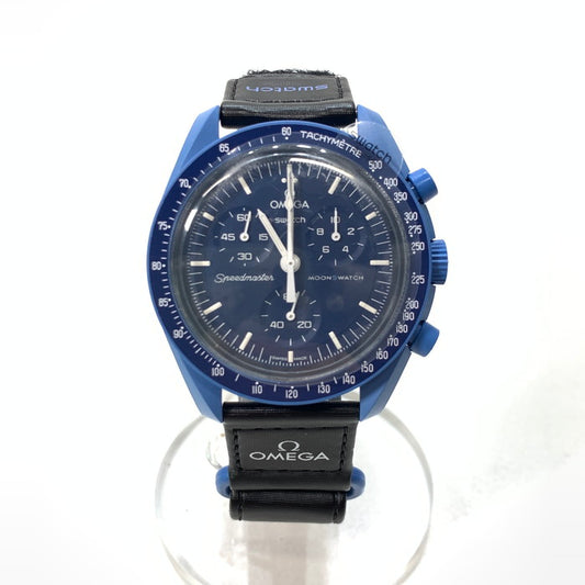 【中古品】【メンズ】 OMEGA オメガ SWATCH SO33N100 MISSION TO NEPTUNE スウォッチ 腕時計 ブランド 197-250913-gm-26-fuz カラー：ブルー 万代Net店