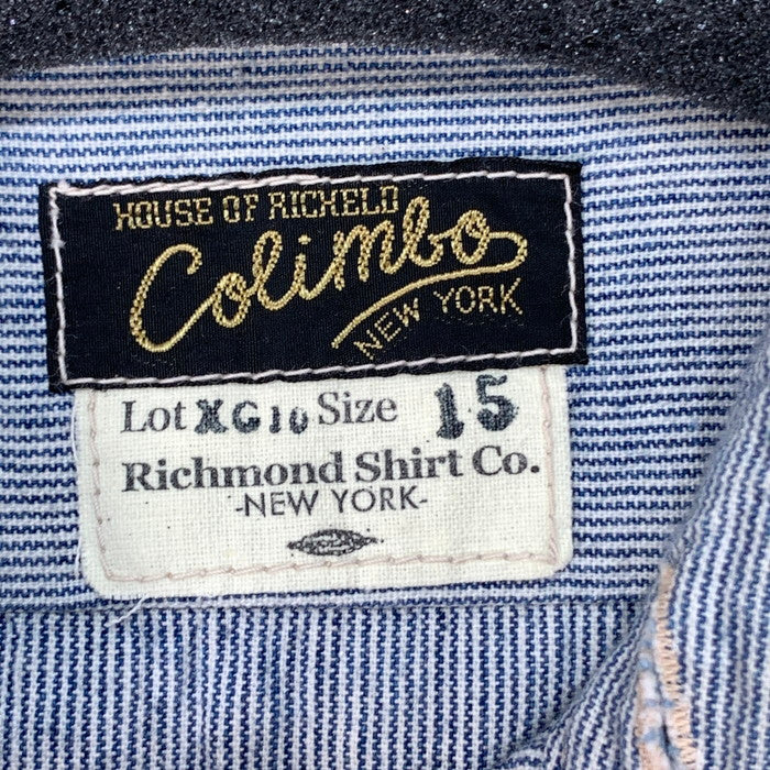 【中古品】【メンズ】 COLIMBO RICHMOND SHIRT 長袖シャツ ブランド 古着 145-251228-gm-49-fuz サイズ：15 カラー：ホワイト 万代Net店