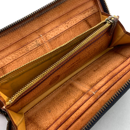 【中古品】【メンズ】 GANZO ガンゾ レザー長財布 ブランド ウォレット 200-260418-gm-23-fuz カラー：ブラック 万代Net店