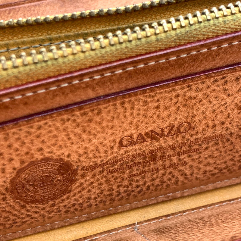【中古品】【メンズ】 GANZO ガンゾ レザー長財布 ブランド ウォレット 200-260418-gm-23-fuz カラー：ブラック 万代Net店