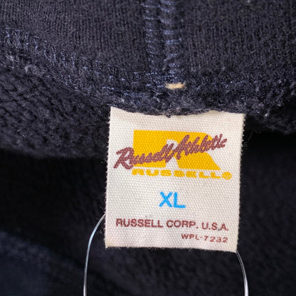 【中古品】【メンズ】 RUSSELL PULLOVER HOODIE パーカー ブランド 古着 145-260228-gm-18-fuz サイズ：XL カラー：ブラック 万代Net店