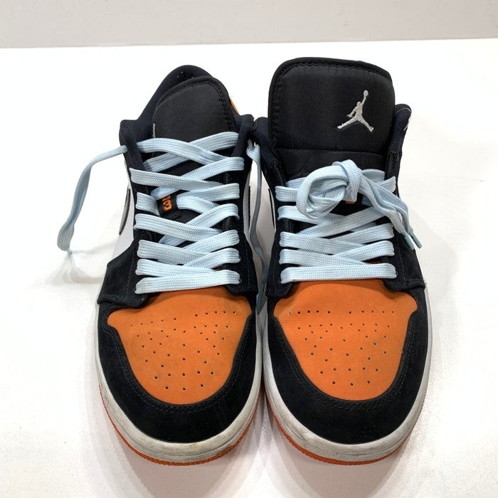 【中古品】【メンズ】 NIKE ナイキ 553558-128 AIR JORDAN 1 LOW ”SHATTERED BACKBOARD" エアジョーダン 1 ロー シャタバ スニーカー 160-260124-gm-02-fuz サイズ：27cm カラー：オレンジ ブラック 万代Net店