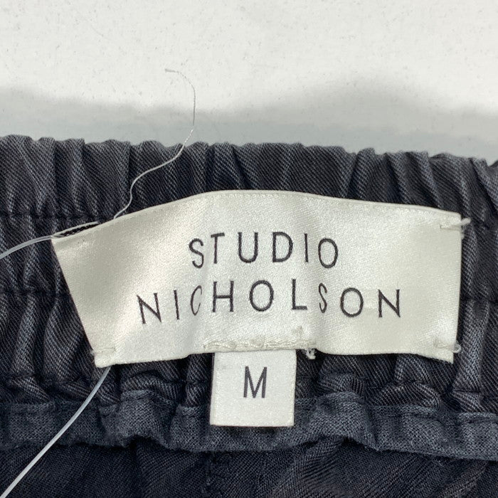 【中古品】【メンズ】 STUDIO NICHOLSON スタジオニコルソン イージーパンツ ボトムス ブランド 古着 152-260411-gm-15-fuz サイズ：M カラー：ブラック 万代Net店