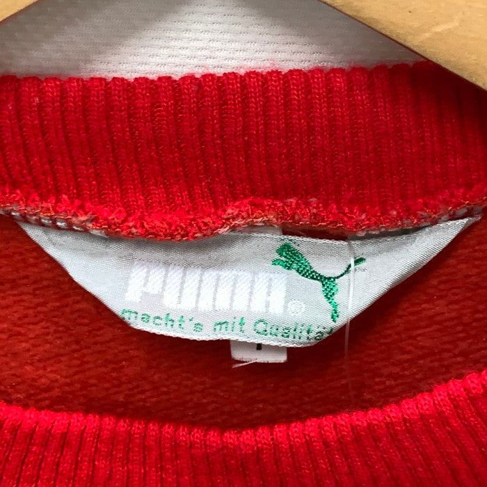【中古品】【メンズ】 PUMA プーマ 70s スウェット トップス ブランド 古着 145-251011-gm-10-fuz サイズ：04 カラー：レッド 万代Net店