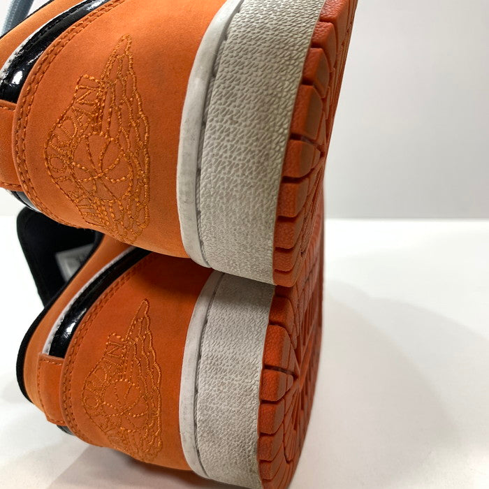 【中古品】【メンズ】 NIKE ナイキ 553558-128 AIR JORDAN 1 LOW ”SHATTERED BACKBOARD" エアジョーダン 1 ロー シャタバ スニーカー 160-260124-gm-02-fuz サイズ：27cm カラー：オレンジ ブラック 万代Net店