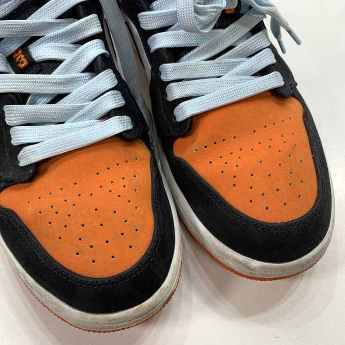 【中古品】【メンズ】 NIKE ナイキ 553558-128 AIR JORDAN 1 LOW ”SHATTERED BACKBOARD" エアジョーダン 1 ロー シャタバ スニーカー 160-260124-gm-02-fuz サイズ：27cm カラー：オレンジ ブラック 万代Net店