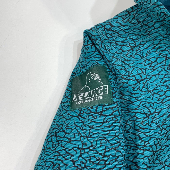 【中古品】【メンズ】 XLARGE エクストララージ ワークジップジャケット アウター ブランド 古着 142-260322-gm-15-fuz サイズ：S カラー：グリーン 万代Net店