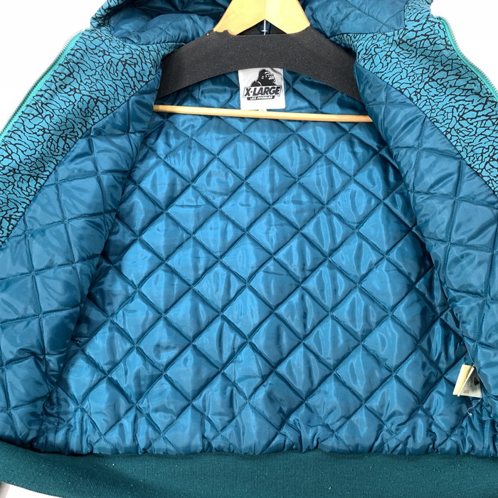 【中古品】【メンズ】 XLARGE エクストララージ ワークジップジャケット アウター ブランド 古着 142-260322-gm-15-fuz サイズ：S カラー：グリーン 万代Net店