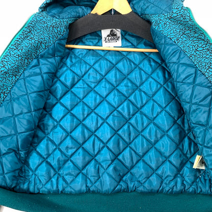 【中古品】【メンズ】 XLARGE エクストララージ ワークジップジャケット アウター ブランド 古着 142-260322-gm-15-fuz サイズ：S カラー：グリーン 万代Net店