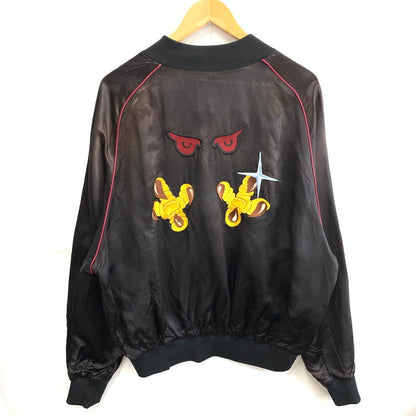 【中古品】【メンズ】 THE JACKET FACTORY SATIN JACKET サテンジャケット ブランド 古着 145-260103-gm-08-fuz サイズ：XXL カラー：ブラック 万代Net店