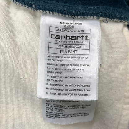【中古品】【メンズ】 Carhartt カーハート TILA PANT ベロアパンツ ボトムス ブランド 古着 156-250504-gm-03-fuz サイズ：S カラー：グリーン 万代Net店