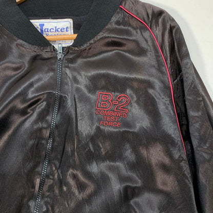 【中古品】【メンズ】 THE JACKET FACTORY SATIN JACKET サテンジャケット ブランド 古着 145-260103-gm-08-fuz サイズ：XXL カラー：ブラック 万代Net店