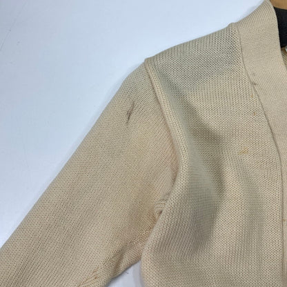 【中古品】【メンズ】 BUREAN HOLLOWAY レタード カーディガン トップス ブランド 古着 145-260228-gm-19-fuz サイズ：38 カラー：ナチュラル 万代Net店