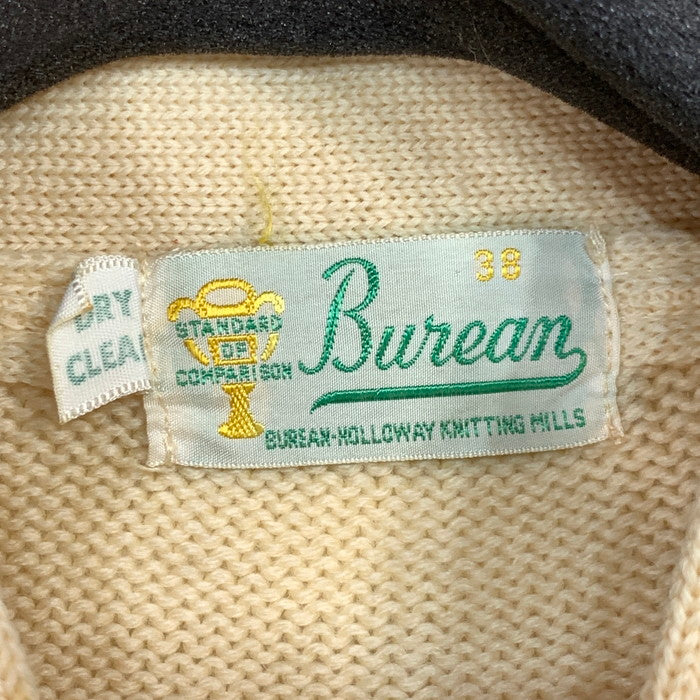 【中古品】【メンズ】 BUREAN HOLLOWAY レタード カーディガン トップス ブランド 古着 145-260228-gm-19-fuz サイズ：38 カラー：ナチュラル 万代Net店