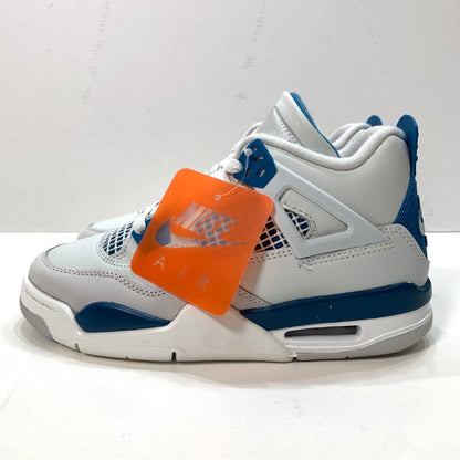 【中古美品】【レディース】 NIKE ナイキ HF4281-141 GS AIR JORDAN 4 RETRO "INDUSTRIAL BLUE" エアジョーダン 4 スニーカー 166-251221-gm-05-fuz サイズ：23.5cm カラー：ホワイト ブルー 万代Net店