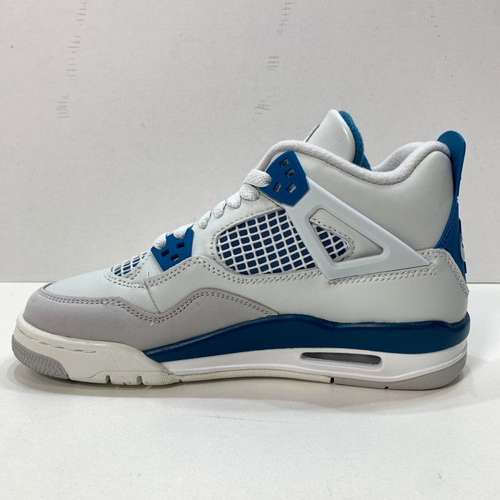 【中古美品】【レディース】 NIKE ナイキ HF4281-141 GS AIR JORDAN 4 RETRO "INDUSTRIAL BLUE" エアジョーダン 4 スニーカー 166-251221-gm-05-fuz サイズ：23.5cm カラー：ホワイト ブルー 万代Net店