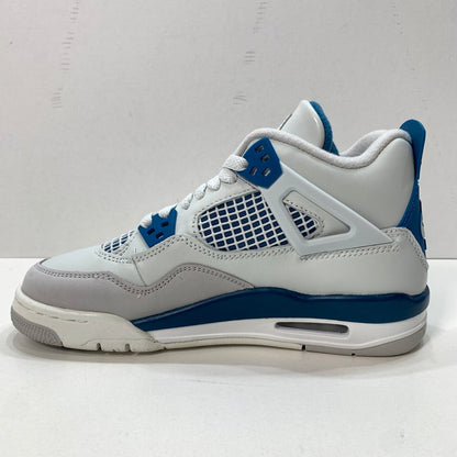 【中古美品】【レディース】 NIKE ナイキ HF4281-141 GS AIR JORDAN 4 RETRO "INDUSTRIAL BLUE" エアジョーダン 4 スニーカー 166-251221-gm-05-fuz サイズ：23.5cm カラー：ホワイト ブルー 万代Net店