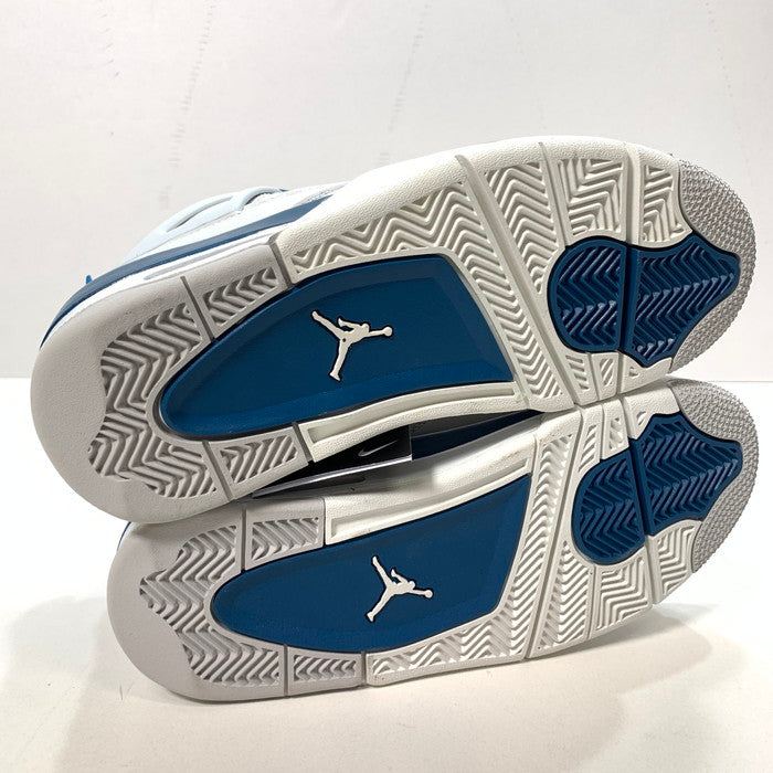【中古美品】【レディース】 NIKE ナイキ HF4281-141 GS AIR JORDAN 4 RETRO "INDUSTRIAL BLUE" エアジョーダン 4 スニーカー 166-251221-gm-05-fuz サイズ：23.5cm カラー：ホワイト ブルー 万代Net店
