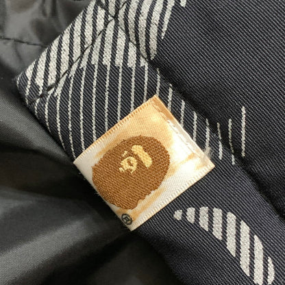 【中古品】【メンズ】 A BATHING APE アベイシングエイプ DOWN JACKET ダウンジャケット ブランド 古着 142-251220-gm-27-fuz サイズ：XL カラー：ブラック 万代Net店
