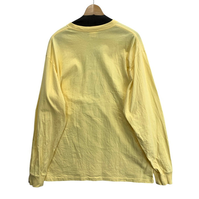 【中古品】【メンズ】 A BATHING APE アベイシングエイプ カレッジロゴ 長袖Tシャツ ブランド 古着 142-251115-gm-09-fuz サイズ：2XL カラー：イエロー 万代Net店
