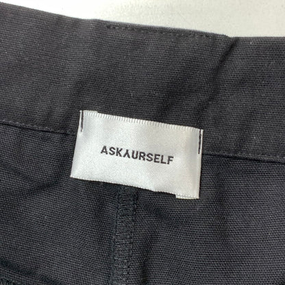 【中古品】【メンズ】 ASKYURSELF カーゴパンツ ボトムス ブランド 古着 152-251228-gm-23-fuz サイズ：32 カラー：ブラック 万代Net店