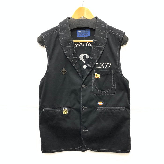 【中古品】【メンズ】 LUKER DICKIES WORK VEST ディッキーズ ワークベスト トップス ブランド 古着 142-250531-gm-05-fuz サイズ：L カラー：ブラック 万代Net店