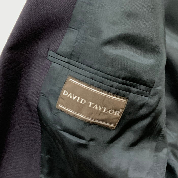 【中古品】【メンズ】 DAVID TAYLOR テーラードジャケット アウター ブランド 古着 145-250427-gm-29-fuz サイズ：40R カラー：ネイビー 万代Net店