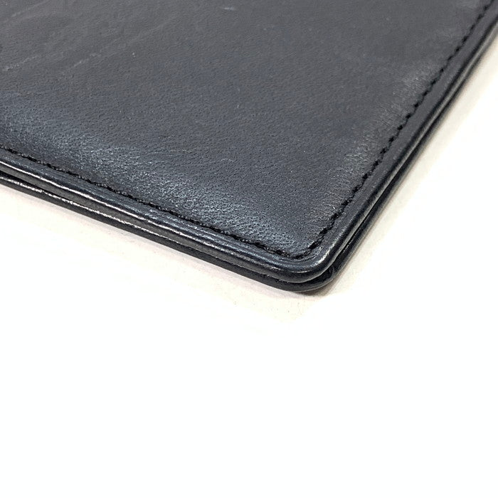 【中古品】【メンズ】 RALPH LAUREN ラルフローレン レザー 2つ折り財布 ブランド ウォレット 201-260314-gm-27-fuz カラー：ブラック 万代Net店