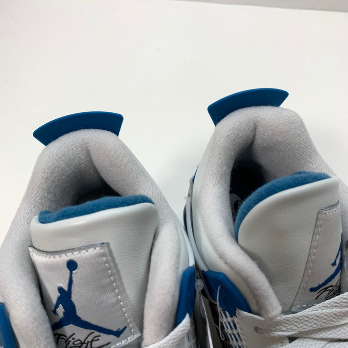 【中古美品】【レディース】 NIKE ナイキ HF4281-141 GS AIR JORDAN 4 RETRO "INDUSTRIAL BLUE" エアジョーダン 4 スニーカー 166-251221-gm-05-fuz サイズ：23.5cm カラー：ホワイト ブルー 万代Net店