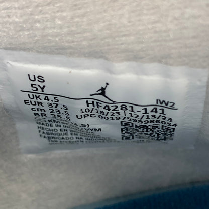 【中古美品】【レディース】 NIKE ナイキ HF4281-141 GS AIR JORDAN 4 RETRO "INDUSTRIAL BLUE" エアジョーダン 4 スニーカー 166-251221-gm-05-fuz サイズ：23.5cm カラー：ホワイト ブルー 万代Net店