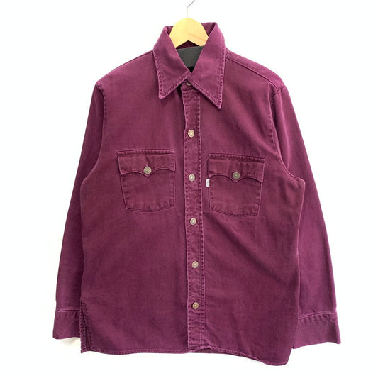 【中古品】【メンズ】 Levi's リーバイス デニムジャケット ブランド 古着 145-260110-gm-06-fuz サイズ：M カラー：ワインレッド 万代Net店