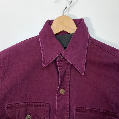 【中古品】【メンズ】 Levi's リーバイス デニムジャケット ブランド 古着 145-260110-gm-06-fuz サイズ：M カラー：ワインレッド 万代Net店
