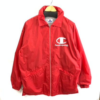【中古品】【メンズ】 Champion チャンピオン コーチジャケット アウター ブランド 古着 145-260103-gm-11-fuz サイズ：L カラー：レッド 万代Net店