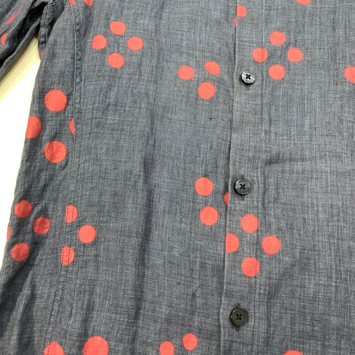 【中古品】【メンズ】 ARMANI JEANS アルマーニ・ジーンズ 長袖シャツ トップス ブランド 古着 141-250201-gm-40-fuz サイズ：XS カラー：ネイビー 万代Net店