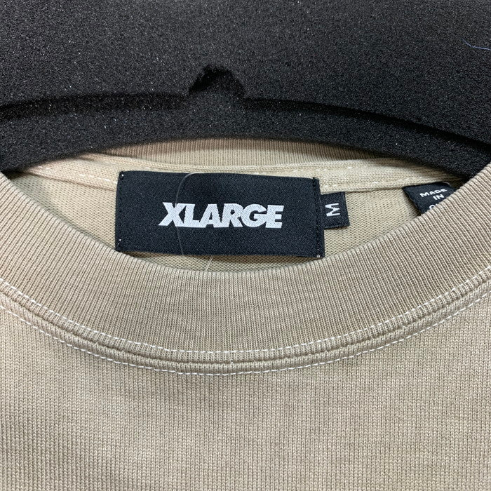 【中古品】【メンズ】 XLARGE エクストララージ 101243011015 VIBRATION CUT OFF S/S TEE カットオフ 半袖Tシャツ ブランド 古着 142-251115-gm-40-fuz サイズ：M カラー：ベージュ 万代Net店