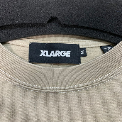 【中古品】【メンズ】 XLARGE エクストララージ 101243011015 VIBRATION CUT OFF S/S TEE カットオフ 半袖Tシャツ ブランド 古着 142-251115-gm-40-fuz サイズ：M カラー：ベージュ 万代Net店