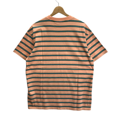 【中古品】【メンズ】 Carhartt カーハート S/S HOUSTON POCKET T-SHIRT 半袖Tシャツ ブランド 古着 145-260322-gm-19-fuz サイズ：M カラー：ピンク ボーダー 万代Net店