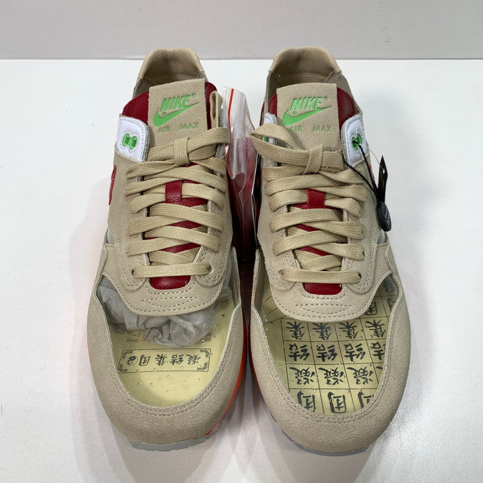 【中古美品】【メンズ】 NIKE ナイキ CLOT DD1870-100 AIR MAX 1 "KISS OF DEATH" エアマックス 1 スニーカー 160-250510-gm-09-fuz サイズ：27cm カラー：ベージュ 万代Net店