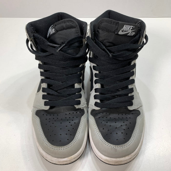 【中古品】【レディース】 NIKE ナイキ 555088-035 AIR JORDAN 1 RETRO HIGH OG "SHADOW 2.0" エア ジョーダン 1 レトロ ハイ スニーカー 166-250621-gm-37-fuz サイズ：24.5cm カラー：ブラック グレー 万代Net店