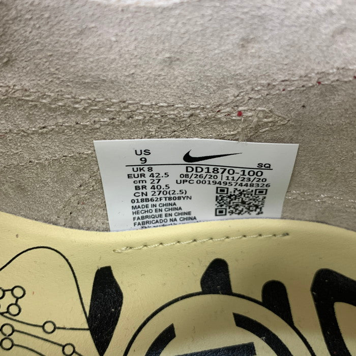 【中古美品】【メンズ】 NIKE ナイキ CLOT DD1870-100 AIR MAX 1 "KISS OF DEATH" エアマックス 1 スニーカー 160-250510-gm-09-fuz サイズ：27cm カラー：ベージュ 万代Net店