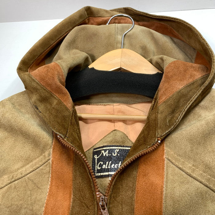 【中古品】【メンズ】 M.S.COLLECTIBLES LEATHER COAT レザーコート ジャケット ブランド 古着 145-251206-gm-13-fuz サイズ：15-16 カラー：ベージュ 万代Net店