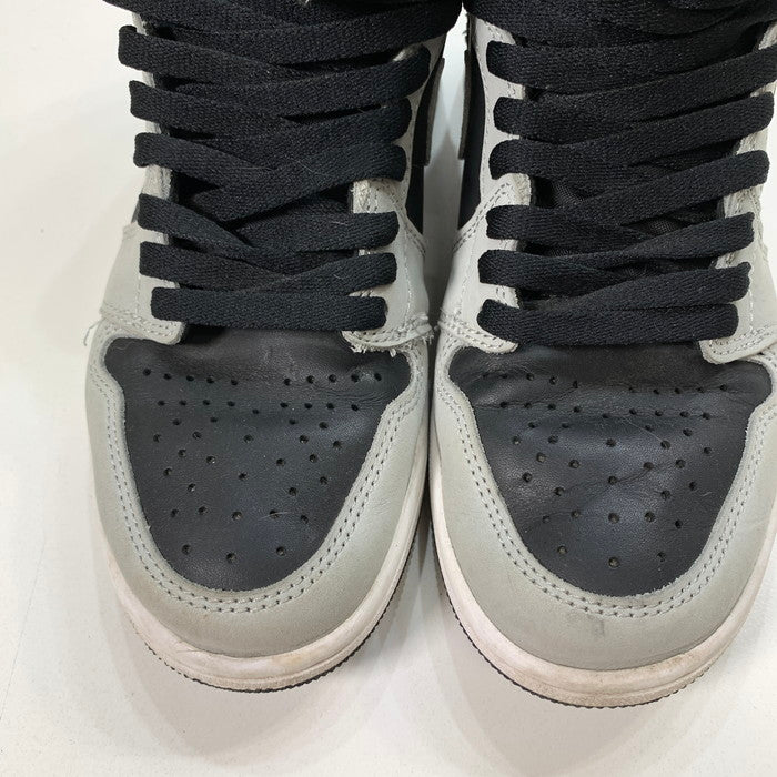 【中古品】【レディース】 NIKE ナイキ 555088-035 AIR JORDAN 1 RETRO HIGH OG "SHADOW 2.0" エア ジョーダン 1 レトロ ハイ スニーカー 166-250621-gm-37-fuz サイズ：24.5cm カラー：ブラック グレー 万代Net店