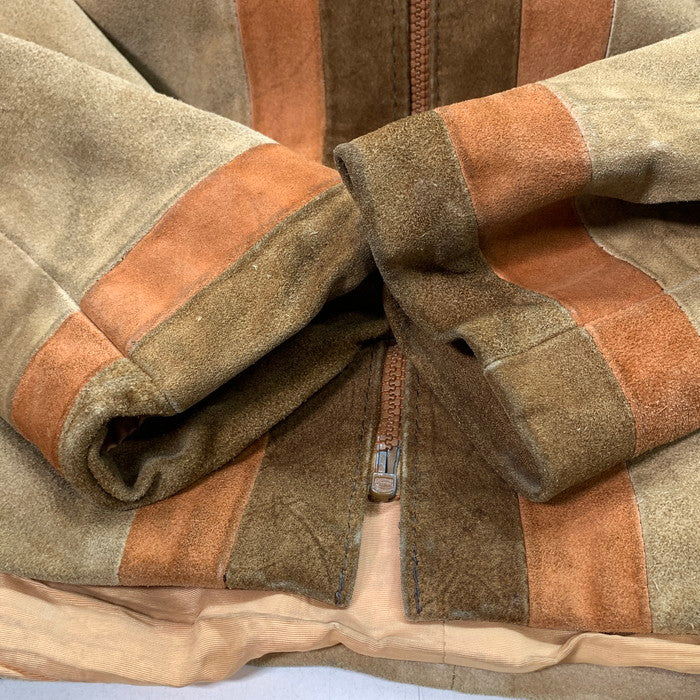 【中古品】【メンズ】 M.S.COLLECTIBLES LEATHER COAT レザーコート ジャケット ブランド 古着 145-251206-gm-13-fuz サイズ：15-16 カラー：ベージュ 万代Net店