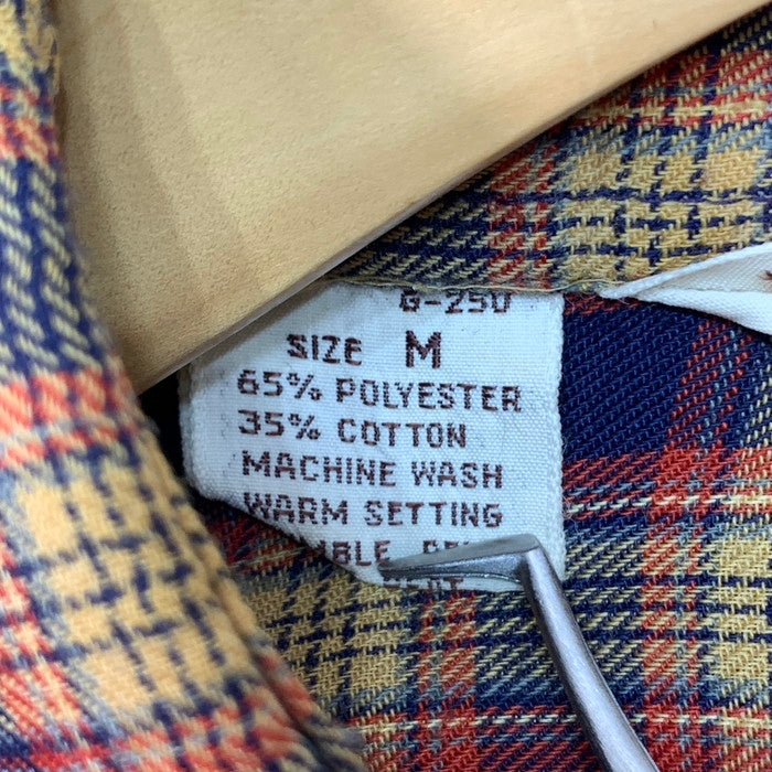 【中古品】【メンズ】 Levi's リーバイス 70s 長袖シャツ ブランド 古着 145-260110-gm-09-fuz サイズ：M カラー：ネイビー レッド 万代Net店