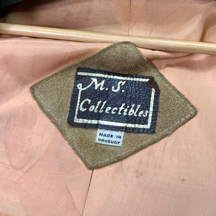 【中古品】【メンズ】 M.S.COLLECTIBLES LEATHER COAT レザーコート ジャケット ブランド 古着 145-251206-gm-13-fuz サイズ：15-16 カラー：ベージュ 万代Net店